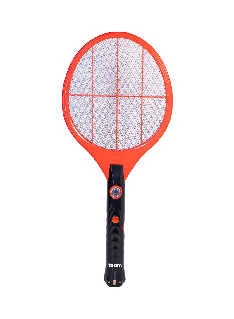 TEAM Mosquito Swatter Racket | Electric Fly Swatter with LED Light, Comfortable Switch, BS Plug, 1400mAh Battery | Bug Zapper for Indoor & Outdoor Pest Control - Image 1